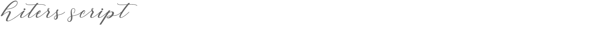 Hiters Script Hiters Script.ttf font preview
